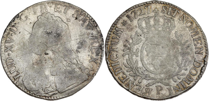 FRANCE / CAPÉTIENS - FRANCE / ROYAL
Louis XV (1715-1774). Écu aux rameaux d’oliv...