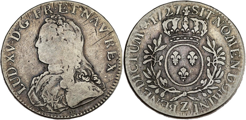 FRANCE / CAPÉTIENS - FRANCE / ROYAL
Louis XV (1715-1774). Écu aux rameaux d’oliv...