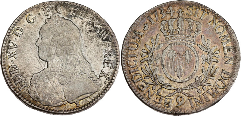 FRANCE / CAPÉTIENS - FRANCE / ROYAL
Louis XV (1715-1774). Écu aux rameaux d’oliv...