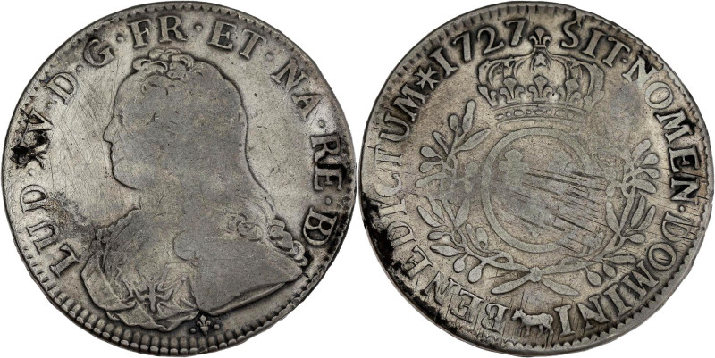 FRANCE / CAPÉTIENS - FRANCE / ROYAL
Louis XV (1715-1774). Écu de Béarn aux ramea...