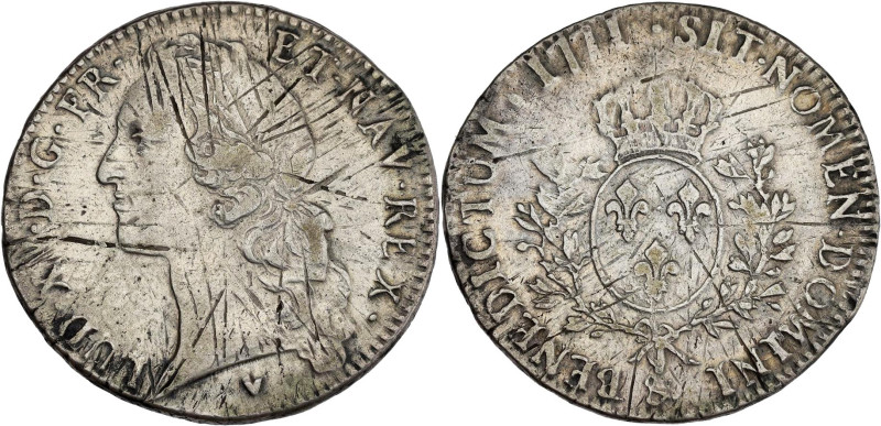 FRANCE / CAPÉTIENS - FRANCE / ROYAL
Louis XV (1715-1774). Écu au bandeau 1771, &...