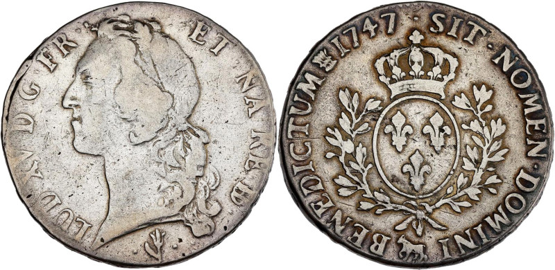 FRANCE / CAPÉTIENS - FRANCE / ROYAL
Louis XV (1715-1774). Écu au bandeau de Béar...