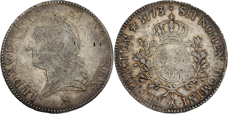 FRANCE / CAPÉTIENS - FRANCE / ROYAL
Louis XV (1715-1774). Écu dit à la vieille t...