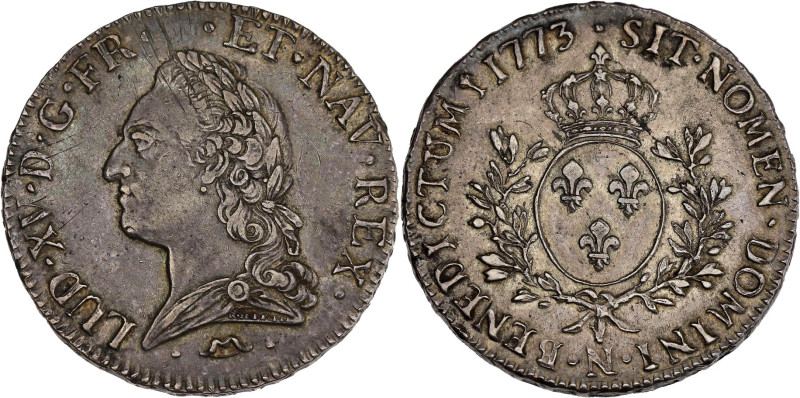 FRANCE / CAPÉTIENS - FRANCE / ROYAL
Louis XV (1715-1774). Écu dit à la vieille t...