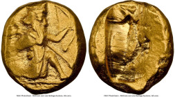 ACHAEMENID PERSIA. Artaxerxes I-Xerxes II (ca. 5th century BC). AV daric (14mm, 8.28 gm). NGC Choice XF 4/5 - 4/5. Lydo-Milesian standard. Sardes mint...