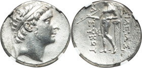 SELEUCID KINGDOM. Seleucus II Callinicus (246-225 BC). AR tetradrachm (28mm, 16.80 gm, 11h). NGC Choice AU 4/5 - 2/5, Fine Style. Antioch on the Oront...