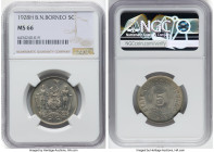 British Protectorate 5 Cents 1928-H MS66 NGC, Heaton mint, KM5. HID09801242017 © 2024 Heritage Auctions | All Rights Reserved