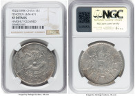 Fengtien. Kuang-hsü Dollar Year 24 (1898) XF Details (Harshly Cleaned) NGC, KM-Y87. L&M-471. This specimen boasts bright argent surfaces with maple un...