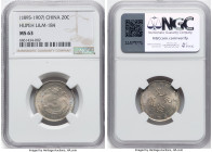 Hupeh. Kuang-hsü 20 Cents ND (1895-1907) MS63 NGC, Wuchang mint, KM-Y125.1, L&M-184. HID09801242017 © 2024 Heritage Auctions | All Rights Reserved