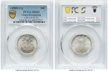 Kwangtung. Hsüan-t'ung 20 Cents ND (1909-1911) MS63 PCGS, KM-Y205, L&M-139, Kann-32. HID09801242017 © 2024 Heritage Auctions | All Rights Reserved