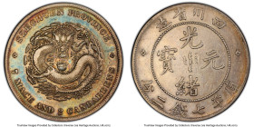 Szechuan. Kuang-hsü Dollar ND (1901-1908) XF Details (Cleaned) PCGS, KM-Y238, L&M-345. Narrow face dragon, Ku connected variety. Enchantingly toned an...