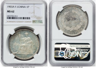 French Colony Piastre 1903-A MS62 NGC, Paris mint, KM5a.1, Lec-286. A light blue-teal graces this near-Choice offering. HID09801242017 © 2024 Heritage...