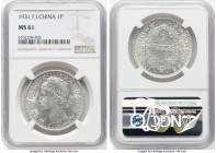 French Colony Piastre 1931 MS61 NGC, Paris mint, KM19. One year type. HID09801242017 © 2024 Heritage Auctions | All Rights Reserved