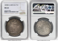 Victoria Trade Dollar 1898-B MS64 NGC, Bombay mint, KM-T5. Beautiful rainbow patination along the rims. HID09801242017 © 2024 Heritage Auctions | All ...