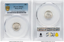 British Colony. Victoria 5 Cents 1897 MS66 PCGS, London mint, KM5. HID09801242017 © 2024 Heritage Auctions | All Rights Reserved