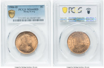 British Colony. Edward VII Cent 1904-H MS66 Red PCGS, Heaton mint, KM11. There is hardly a mark to be found on this coral-red Gem emission that glows ...