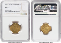 Ferdinand V gold Ducat 1847 AU53 NGC, KM425. A lovely planchet with crisp devices. HID09801242017 © 2024 Heritage Auctions | All Rights Reserved