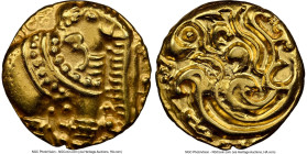 Gangas of Talakad gold Pagoda ND (1100-1327) MS62 NGC, Fr-488. 3.87gm. Elephant right. Blazing with luster and without circulation wear. Supremely att...