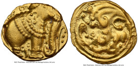 Gangas of Talakad gold Pagoda ND (1100-1327) AU58 NGC, Fr-488. 3.85gm. Elephant right. HID09801242017 © 2024 Heritage Auctions | All Rights Reserved