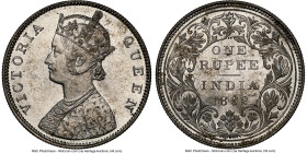 British India. Victoria Rupee 1862-(b) MS62 NGC, Bombay mint, KM473.1. HID09801242017 © 2024 Heritage Auctions | All Rights Reserved