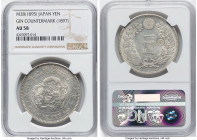 Meiji Counterstamped "Gin Right" Yen Year 30 (1897) AU58 NGC, KM-Y28a.1. Host: Meiji Year 28 (1895) Yen; Counterstamp: Gin right. HID09801242017 © 202...
