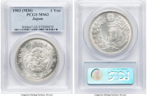 Meiji Yen Year 36 (1903) MS63 PCGS, KM-YA25.3, JNDA-01-10A. From the Bob Klein History of Money Collection HID09801242017 © 2024 Heritage Auctions | A...
