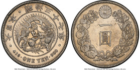 Meiji Yen Year 37 (1904) AU Details (Cleaned) NGC, Osaka mint, KM-YA25.3. HID09801242017 © 2024 Heritage Auctions | All Rights Reserved
