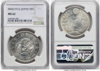 Meiji Yen Year 45 (1912) MS62 NGC, KM-YA25.3. HID09801242017 © 2024 Heritage Auctions | All Rights Reserved