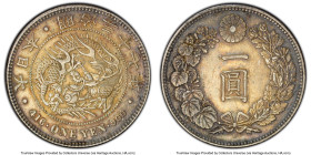 Pair of Certified Assorted Yen AU53 PCGS, 1) Meiji Year 37 (1904), JNDA 01-10A. 2) Taisho Year 3 (1914), KM-Y38, JNDA 01-10A. From the Bob Klein Histo...