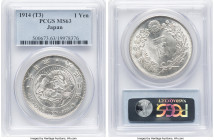 Taisho Yen Year 3 (1914) MS63 PCGS, KM-Y38, JNDA 01-10A. From the Bob Klein History of Money Collection HID09801242017 © 2024 Heritage Auctions | All ...