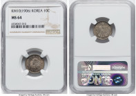 Kuang Mu 10 Chon Year 10 (1906) MS64 NGC, KM1127. HID09801242017 © 2024 Heritage Auctions | All Rights Reserved