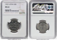 Republic 50 Santimu 1922 MS63 NGC, KM6. HID09801242017 © 2024 Heritage Auctions | All Rights Reserved