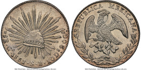 Republic 8 Reales 1881 Go-SB MS63 NGC, Guanajuato mint, KM377.8, DP-Go62. HID09801242017 © 2024 Heritage Auctions | All Rights Reserved