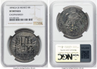 Republic 4-Piece Lot of Certified 8 Reales NGC, 1) Republic 8 Reales 1894 Ga-JS - XF Details (Chopmarked), Guadalajara mint, KM377.6, DP-Ga80 2) Repub...