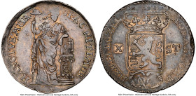 Dutch Colony. Zeeland 10 Stuivers 1791-VOC AU50 NGC, KM157. Variety with date above crown. HID09801242017 © 2024 Heritage Auctions | All Rights Reserv...