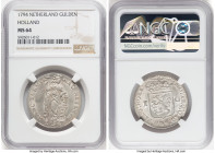 Holland. Provincial Gulden 1794 MS64 NGC, Dordrecht mint, KM73. Last year of type. HID09801242017 © 2024 Heritage Auctions | All Rights Reserved