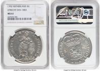 Utrecht. Provincial 3 Gulden 1792 MS61 NGC, KM117, Dav-1852. HID09801242017 © 2024 Heritage Auctions | All Rights Reserved