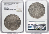 Vianen. Heinrich von Brederode Taler ND (1556-1568) AU Details (Cleaned) NGC, Dav-8614. A lovely gunmetal planchet with intriguing devices and some cr...