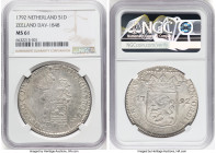Zeeland. Provincial Silver Ducat (Ducaton) 1792 MS61 NGC, KM52.4, Dav-1848. HID09801242017 © 2024 Heritage Auctions | All Rights Reserved