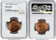 British Colony. Victoria Cent 1895 MS64 Red and Brown NGC, KM16. HID09801242017 © 2024 Heritage Auctions | All Rights Reserved