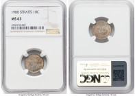 British Colony. Victoria 10 Cents 1900 MS63 NGC, KM11. HID09801242017 © 2024 Heritage Auctions | All Rights Reserved