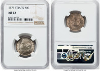 British Colony. Victoria 20 Cents 1878 MS62 NGC, London mint, KM12. This grade is bested by a sole example on the NGC Census. HID09801242017 © 2024 He...