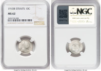 British Colony. Edward VII 10 Cents 1910-B MS62 NGC, Bombay mint, KM21a. HID09801242017 © 2024 Heritage Auctions | All Rights Reserved