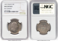 British Colony. Edward VII 50 Cents 1907 UNC Details (Reverse Stained) NGC, KM24. Rainbow-toned hues cascade the scintillating surfaces. HID0980124201...