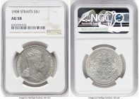 British Colony. Edward VII Dollar 1908 AU58 NGC, KM26, Prid-7. HID09801242017 © 2024 Heritage Auctions | All Rights Reserved