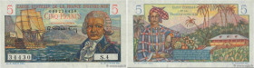 Country : FRENCH EQUATORIAL AFRICA 
Face Value : 5 Francs Bougainville 
Date : (1946) 
Period/Province/Bank : Caisse Centrale de la France d'Outre-Mer...