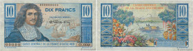 Country : FRENCH EQUATORIAL AFRICA 
Face Value : 10 Francs Colbert Spécimen 
Date : (1946) 
Period/Province/Bank : Caisse Centrale de la France d'Outr...