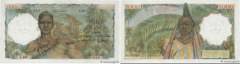 Country : FRENCH WEST AFRICA (1895-1958) 
Face Value : 1000 Francs 
Date : 05 oc...