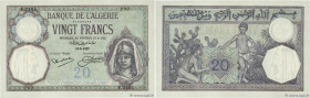 Country : ALGERIA 
Face Value : 20 Francs 
Date : 13 août 1927 
Period/Province/Bank : Banque d'Algérie 
Catalogue reference : P.78b 
Alphabet - signa...