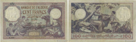 Country : ALGERIA 
Face Value : 100 Francs 
Date : 10 février 1928 
Period/Province/Bank : Banque de l'Algérie 
Catalogue reference : P.81b 
Additiona...